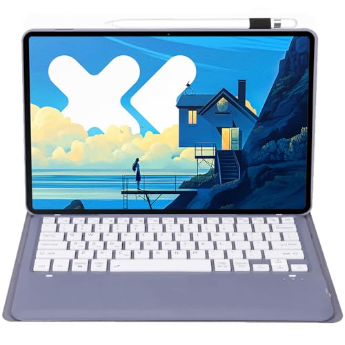 Custodia a libro con tastiera Bluetooth staccabile per Motorola Moto Pad 60 Pro 12.7 pollici