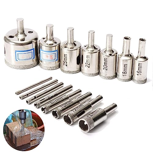 Set 15 piezas de Brocas Diamante 3-42mm para Cerámica miniatura 1