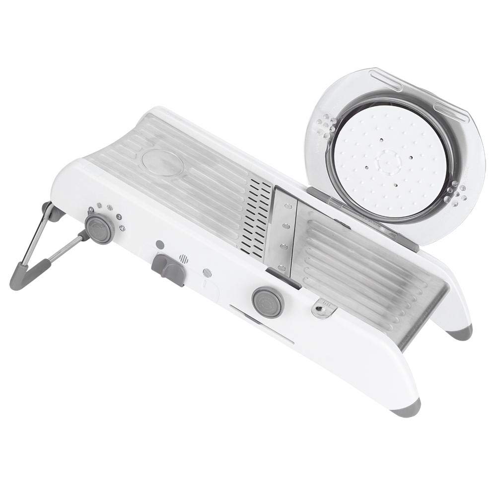 Fdit Cortador Manual de Verduras Rallador de Alimentos de Acero Inoxidable Rebanado Multifuncional Patata Cebolla Chopper Accesorios de Herramientas de Cocina