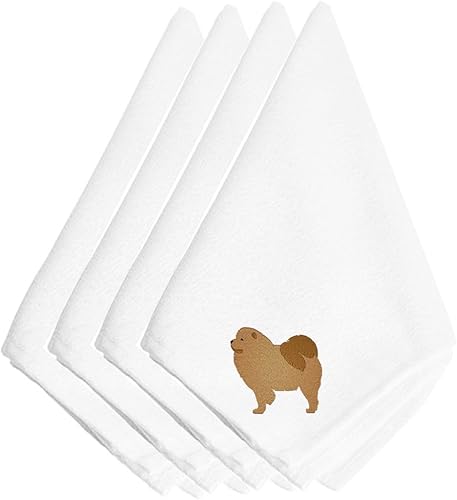 Miniatura 9 de Caroline's Treasures BB3424NPKE - Juego de 4 servilletas bordadas con pastor alemán, lavables, suaves, duraderas, servilletas de mesa para hotel,