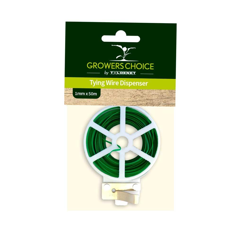 Tildenet 50m Tying Wire Dispenser Coil, Green