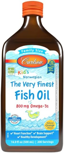 Kids The Very Fine Fish Oil, 800mg, Natural Orange, 500 ml
