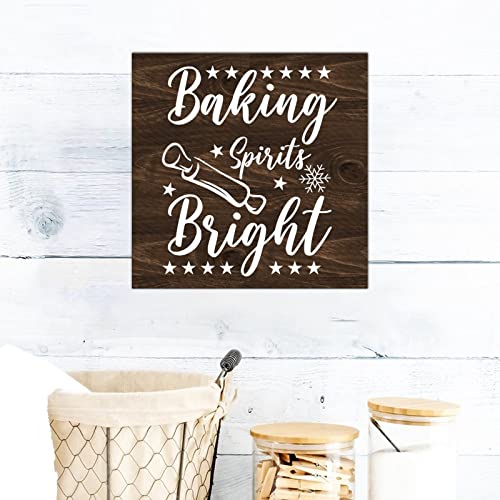 Plaque Let It Snow panneau bois deco pour embellir un mur vide entree