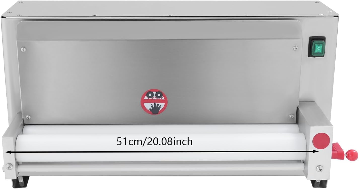 Stendetrice Elettrica Per Pizza, Rullo Professionale Da 450 W Con Controllo Dello Spessore Da 1 A 5,5 Mm, 240-260 Porzioni/ora E Diametro Dellimpasto Da 7,6 A 45,7 Cm Per Panifici E Cucine.