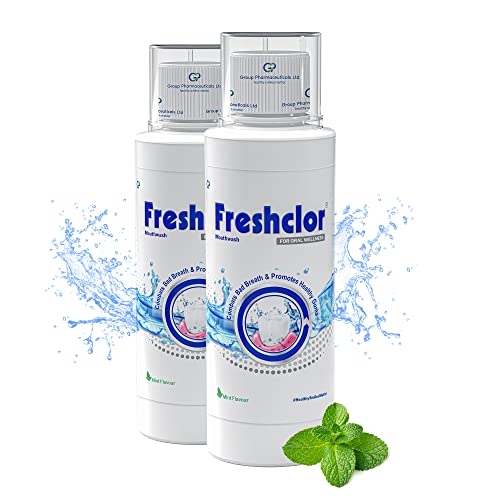 Freshclor Antimicrobial Alcohol-free Mouthwash | Bad Breath Remover | Fresh Mint Flavour Liquid Mouthwash for Oral Care | Vegan-friendly | (Pack of 2) 200ml per bottle (B09Q39VSTK) Amazon Price History, Amazon Price Tracker
