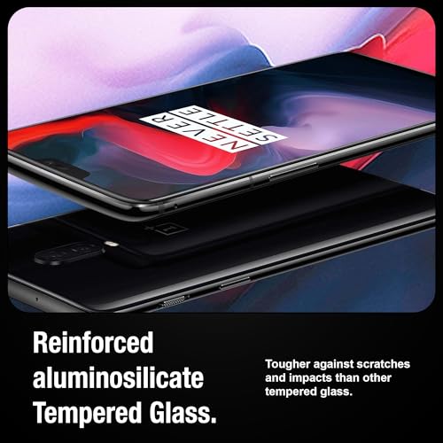 Image of Supershieldz NeoGuard HD+ Tempered Glass Screen Protector Guard for OnePlus 6, 9H Hardness, Edge-to-Edge, Military Grade Protection, Easy Installation Kit