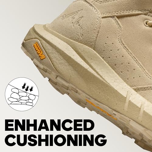 NORTIV 8 Men's Breathable Military Tactical Combat Boots Side Zipper Arch Support Leather Lightweight Motorcycle Work Hiking Boots 8 Inches DesertStorm,Size 11,Sand,NMUMMT2501