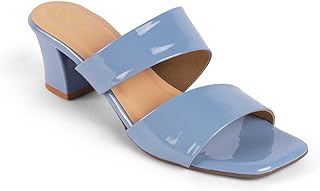 tresmode SANIA Women's Block Heels Sandals - Square Toe Ladies Footwear Soft Comfortable Sandals-picture-58