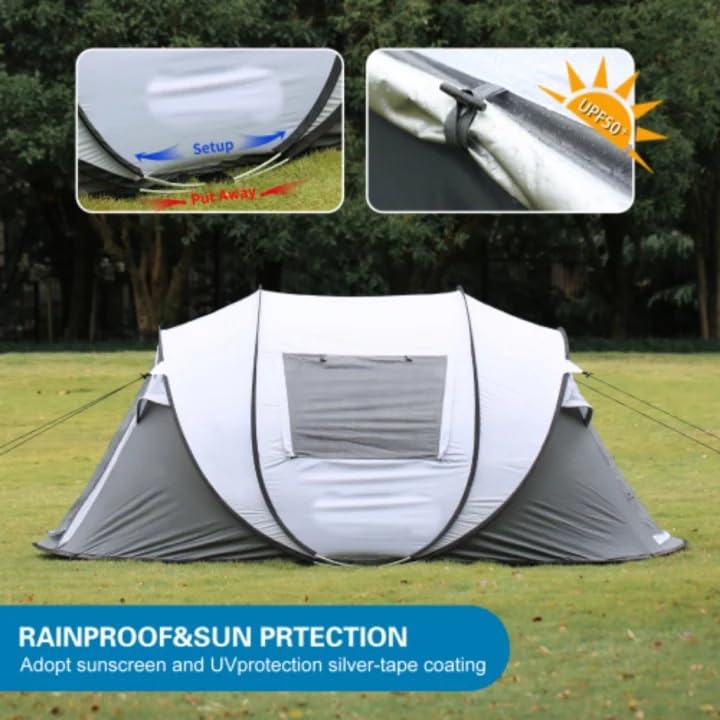 Carpa Pop Up para Camping 4-6 Personas Ligera y Portátil miniatura 7