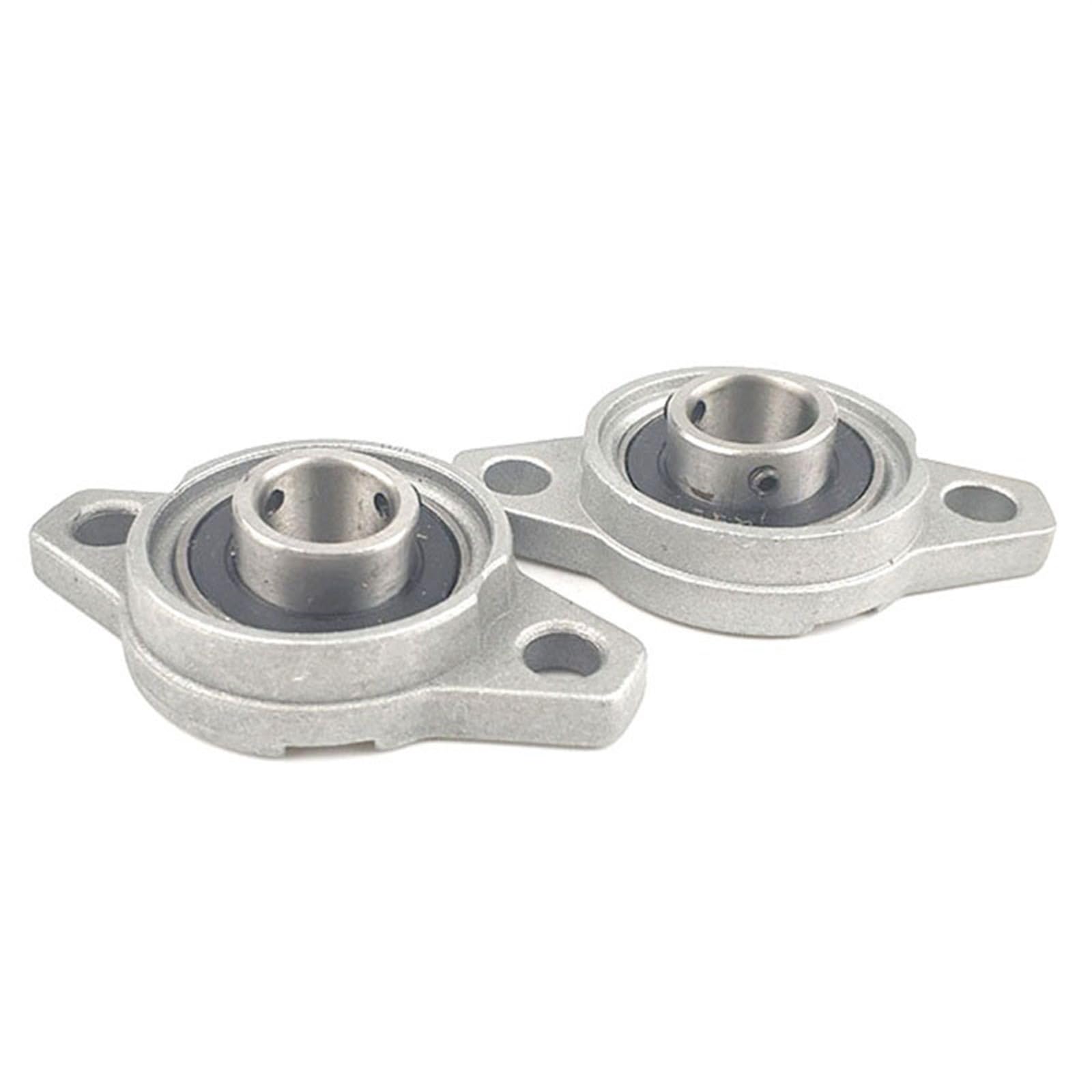 Cojinetes de aleación de zinc con soporte, Bloque de cojinete de eje lineal con carcasa de fundición, diámetro interior de 20 mm, paquete de 2