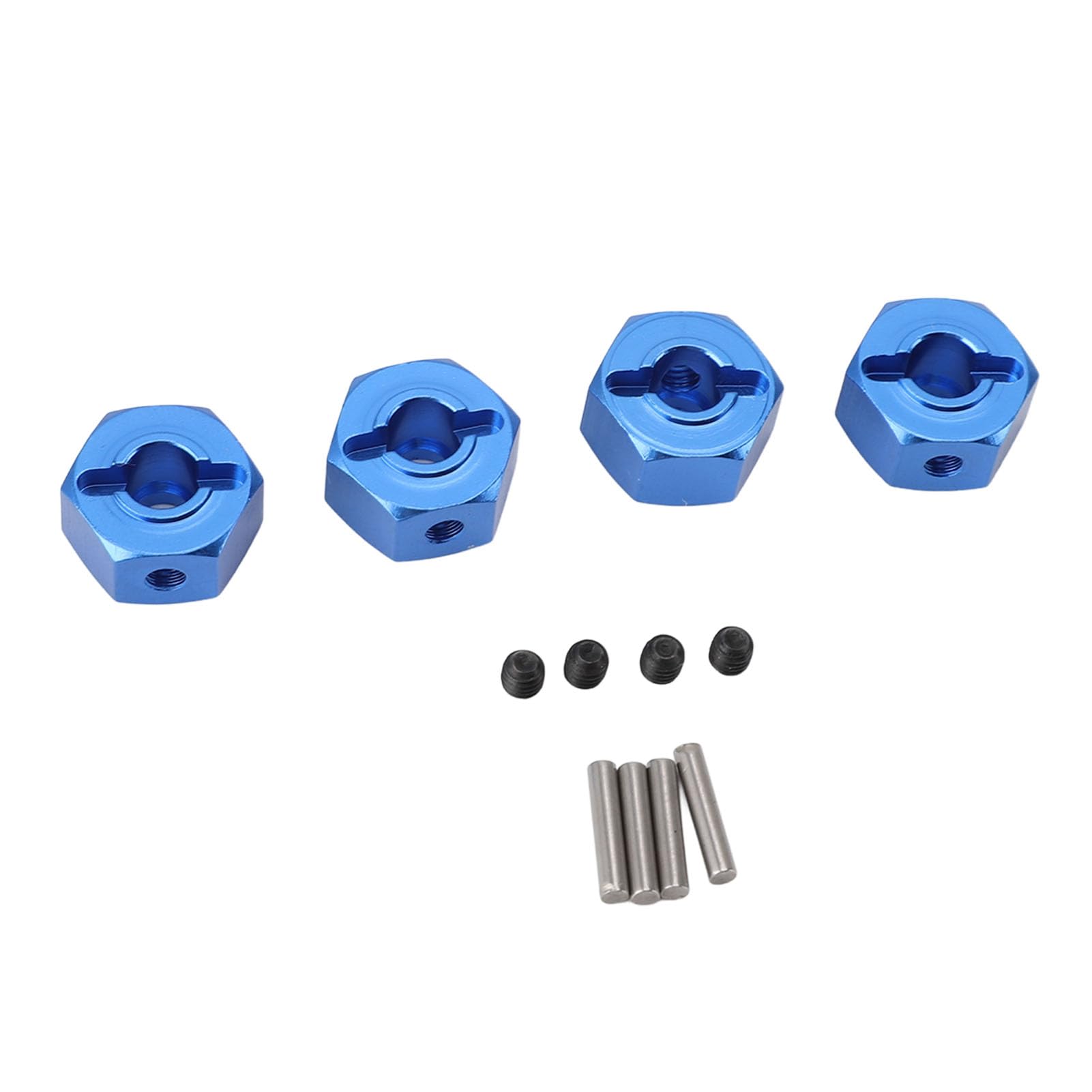 Adaptadores Hexagonales Para Coches RC - 12mm, Aleación De Aluminio - Pack De 4 Unidades Con Tornillos