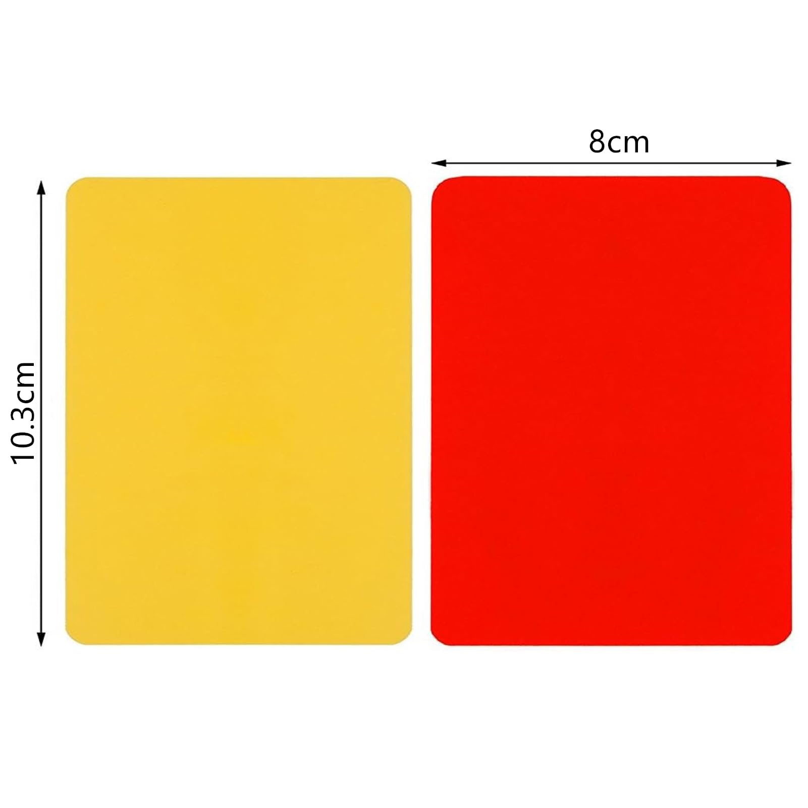 Tarjetas de árbitro para Fútbol Fútbol, Kit de árbitro Deportivo, Kit de Tarjetas de Árbitro de Deportes, Tarjetas Rojas y Amarillas, PVC Tarjeta Roja y Tarjeta Amarilla, Tarjetas Amarillas Rojas