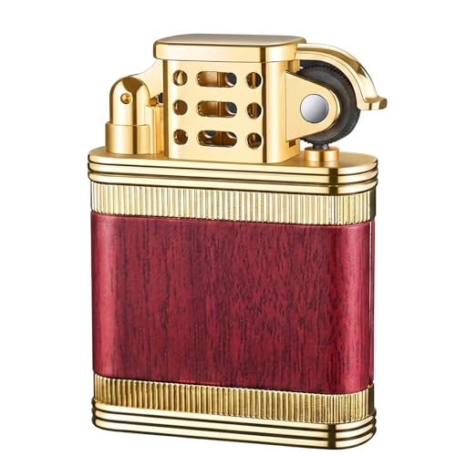Encendedor recargable de butano con tanque transparente