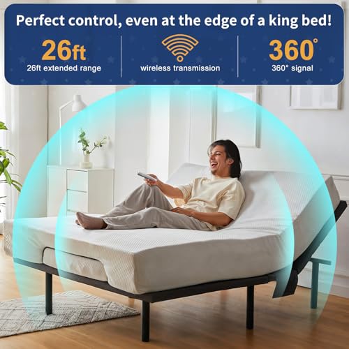 Replacement Remote for Tempurpedic Ergo/Ergo Extend Adjustable Bed Base, RF358A RF502A Wireless Remote Control - Image 6