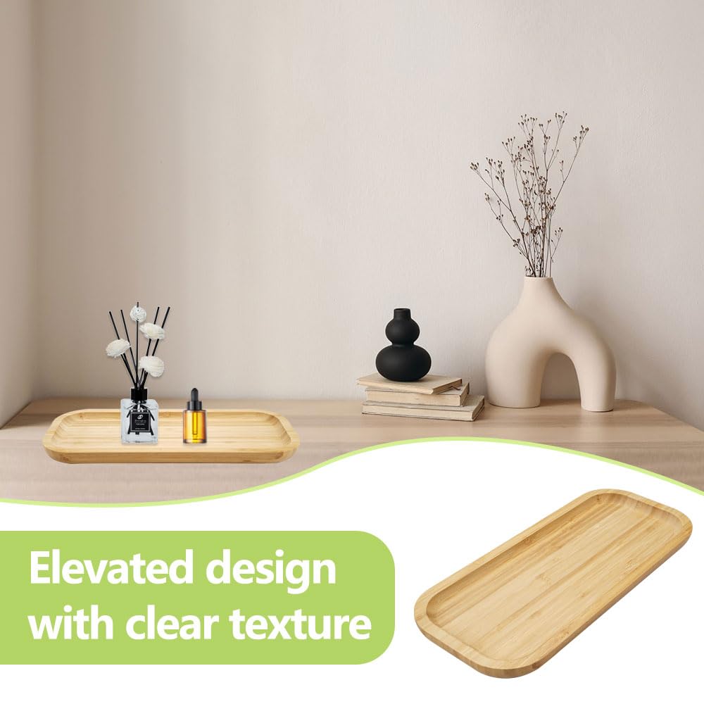 Vassoio In Bamb&ugrave; Rettangolare 30x13cm - Per Cucina, Sottobicchieri, Organizzazione