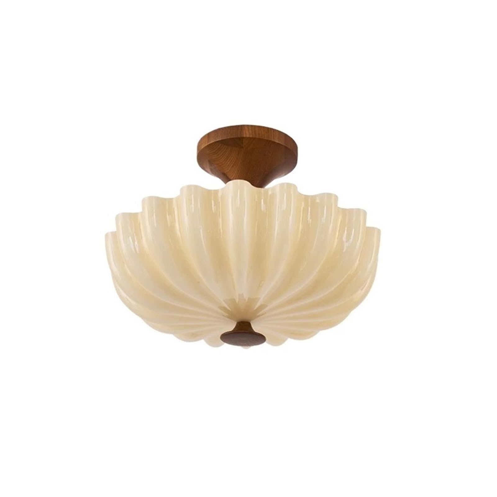 CYairong-22 Ceiling Lighting Bedroom Ceiling Lamp Retro Master Wood Glass Study Balcony Ceiling Lamp