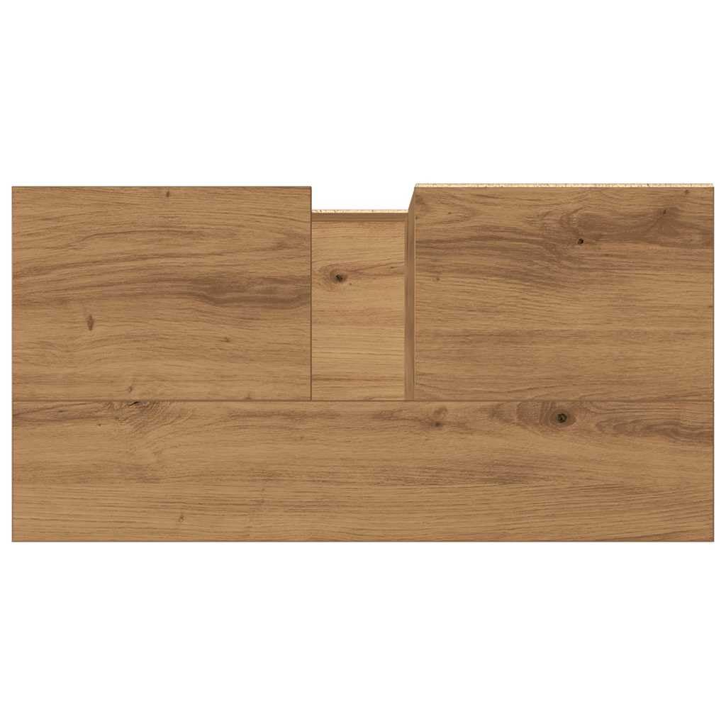 vidaXL Mueble de Lavabo Madera de ingeniería Roble Artisan 65x33x60 cm