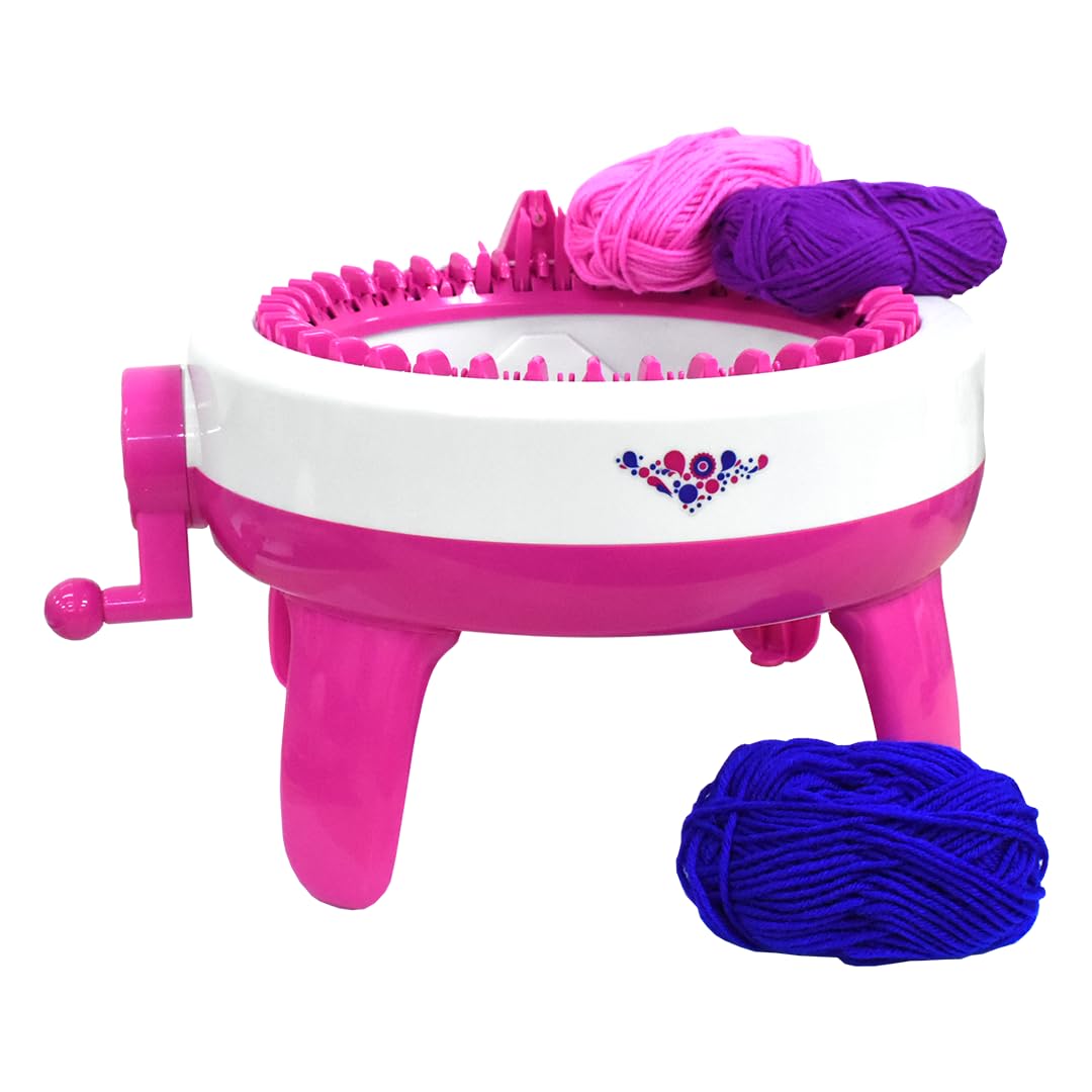 Maquina de Fazer Tricô Tear Manual Lanmax 40 Agulhas com 3 Linhas