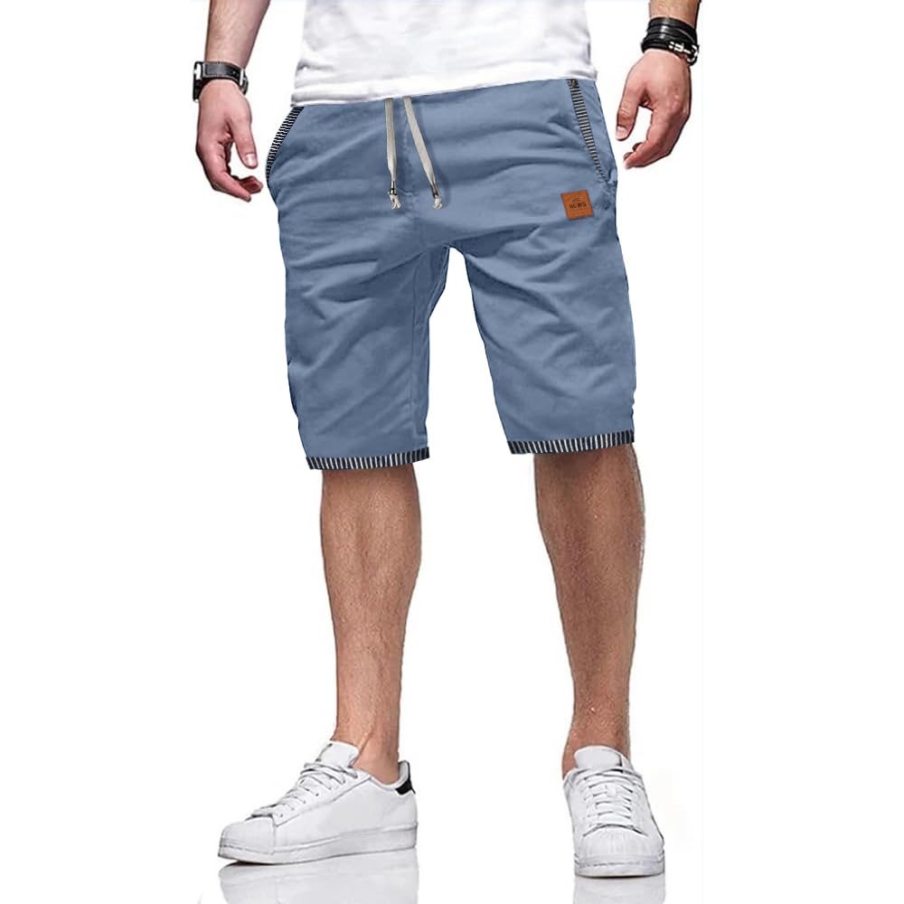 ZOXOZ Kurze Hosen Herren Shorts Herren Sommer Freizeit Chino Stretch Baumwolle mit Taschen