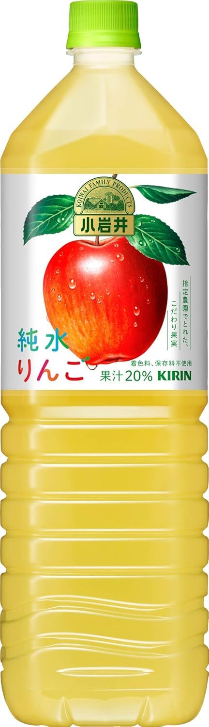 Amazon.com : Japanese Koiwai Junsui Ringo Apple Juice Drink 1500ml