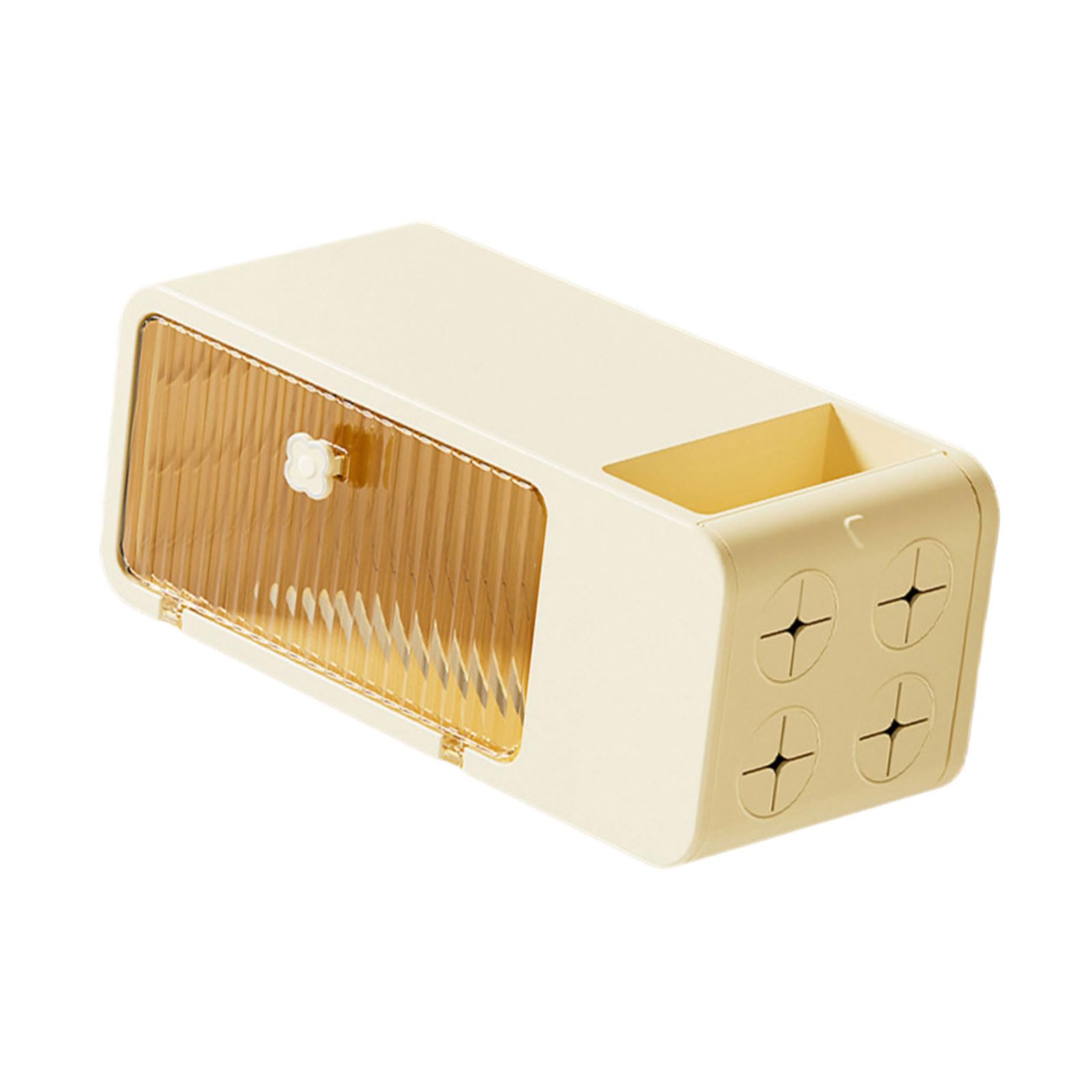Portable and Stylish Tissue Dispenser with Elegant Color Wall Mounted for Home and Supplies Organization Wall Mounted Tissue Dispenser