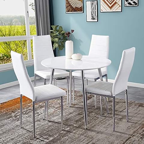 GOLDFAN High Gloss Round Dining Set Cover