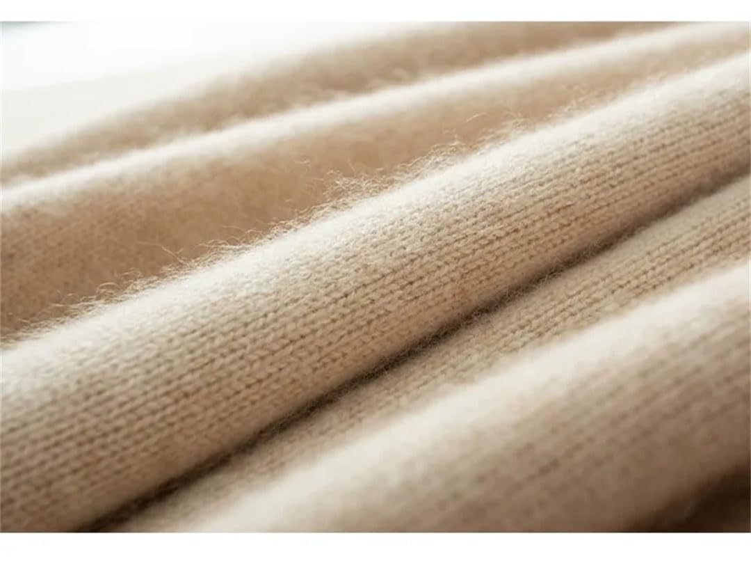 Damski sweter z wysokim dekoltem kaszmirowy sweter sweter sweter ciepły luźny dzianinowy podstawowy sweter kurtka topy