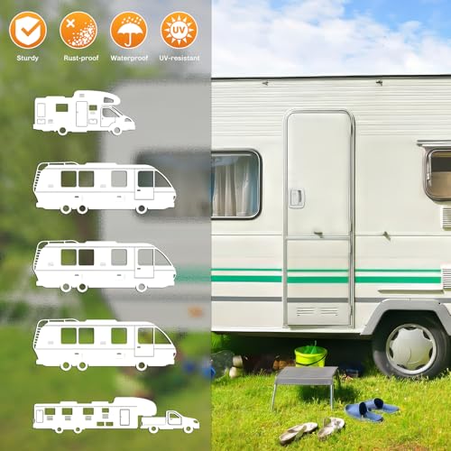 Image of WELLUCK RV Door Lock Replacement with Paddle Deadbolt, 100% Metal Camper Door Latch Handle Lock, RV Entry Door Lock for Camper Horse Travel Trailer Cargo Hauler