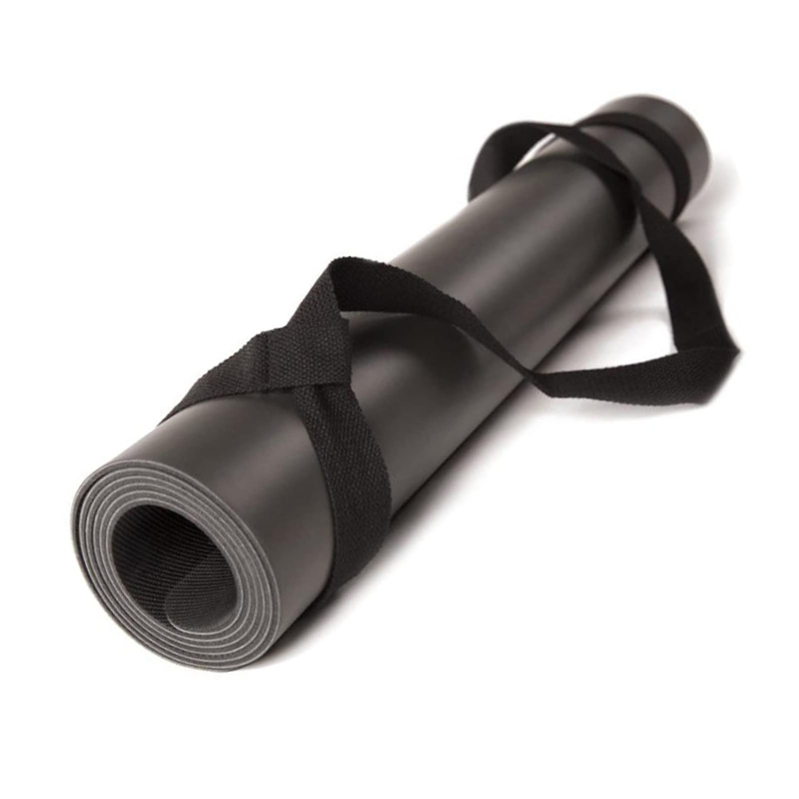 Cinghia Per Tappetino Yoga Regolabile In Cotone - Fascia Portatappeto Per Yoga, Pilates E Stretching, Nero - Foto 10