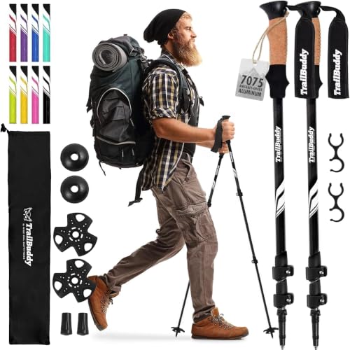 TrailBuddy Trekking Poles –...