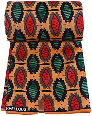 Rancheng 90x110cm African Fabric Retro Pattern Material Fabric Handcraft DIY Sewing Garments Bags Shoes
