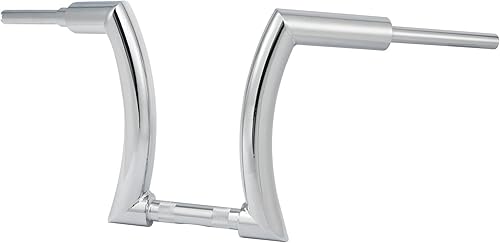 Miniatura 2 de TCT-MOTORPARTS Manillar Ape Hanger de 14 pulgadas de altura de 2 pulgadas apto para Harley Dyna Softail Wide Glide Street Bob FXDB 2006-2017 Touring