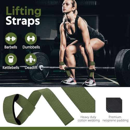 Image of WALITO 8Pcs Barbell Pad Set for Hip Thrust - Squat Pad,Gym Accessories for Women with Bar Bad,Bench Press, with Gym Ankle Straps,Resistance Bands for Working Out,Lifting Strap,Carry Bag
