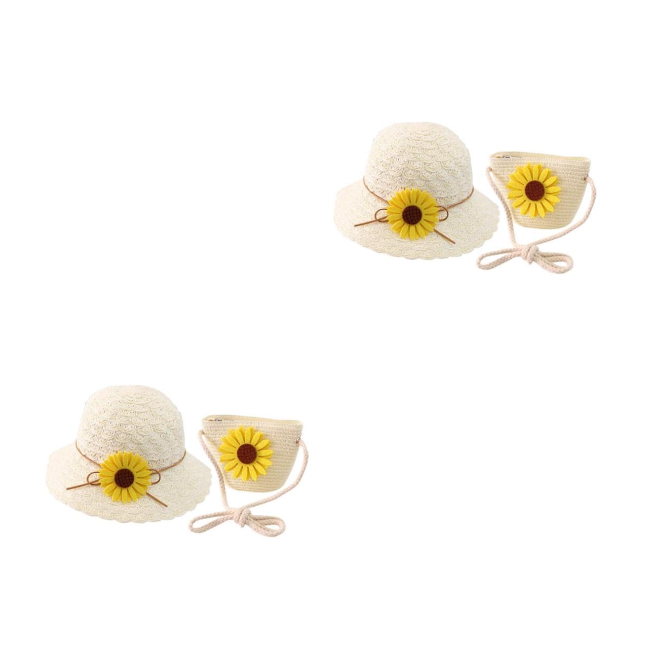 FOMIYES Sommer Sonnenhut mit Uv Tragetasche Faltbarer Strohhut für Jungen für Strand Outdoor Aktivitäten Elegantes Design für Zusätzlichen