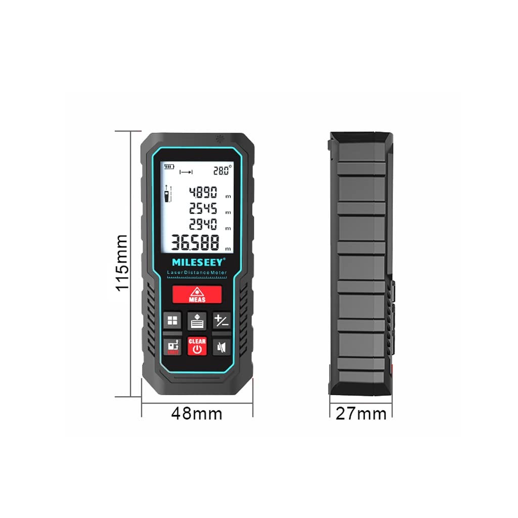 Laser Rangefinder Handheld bardzo precyzyjne władcy pomiaru pomiaru instrumentu pomiaru elektronicznego linijki linijki laserowej (Size : 120 meters)