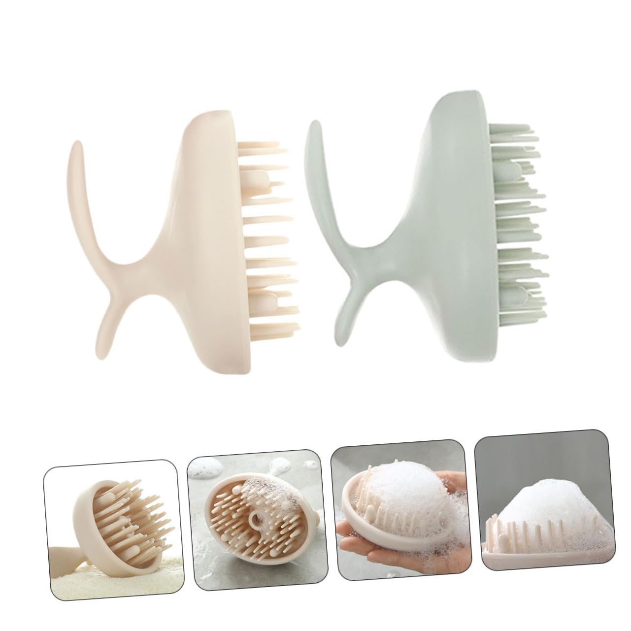 POPETPOP 4stücke Kopfhautmassagebürste Für Sanfte Haarwäsche Und Pflegewerkzeug Für Gesunde Kopfhaut Und Haarwachstum Leicht Und Tragbar Geschenkidee