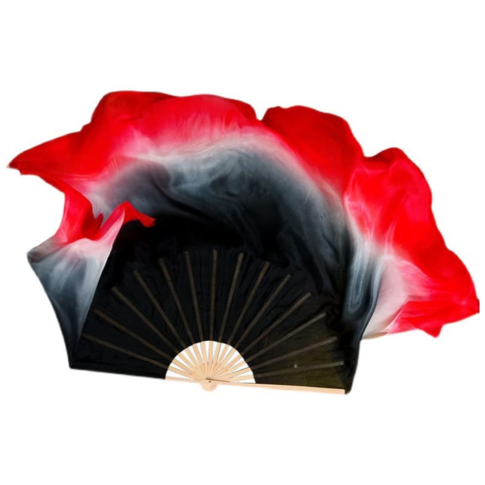 Éventails de danse en soie pour spectacle de danse Yangko - 8