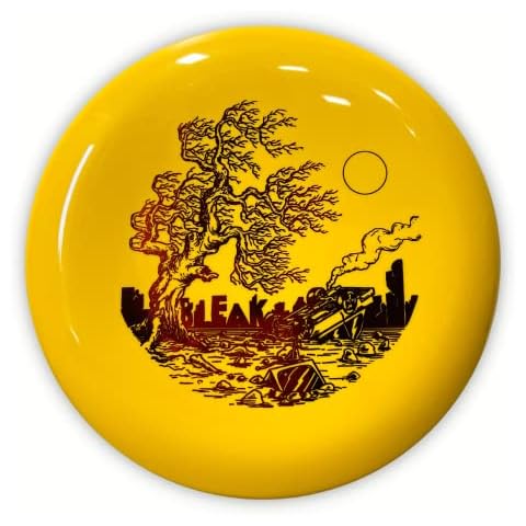 Doomsday Bleak Disc Golf Straight Putter in Survival Plastic (Yellow) Cover