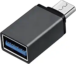 Adaptador USB para Tipo C, Colocar Mouse Macbook, OTG, Compatível com iPhone 15 16 17, Android, Notebook, PS5, Switch 1 e 2, Teclado, HD, Controle Gamer, Transferência Rápida, USB Tipo C para tipo A