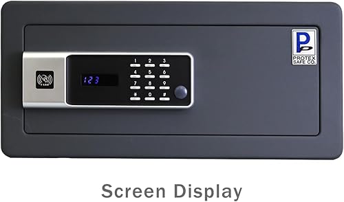 Miniatura 2 de Protex H4-2043ZH-BLACK - Caja fuerte personal con apertura de 3 vías Llave de emergencia, funciona con tarjeta, teclado digital. Luz interior LED,