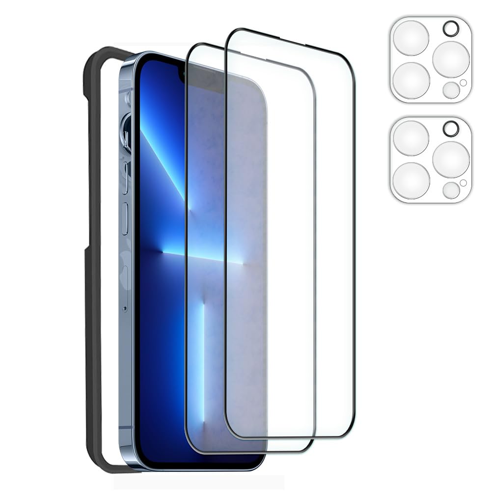 Amazon.co.jp: 一発成功 5点セット 貼付けガイド枠付属 iPhone 13 Pro