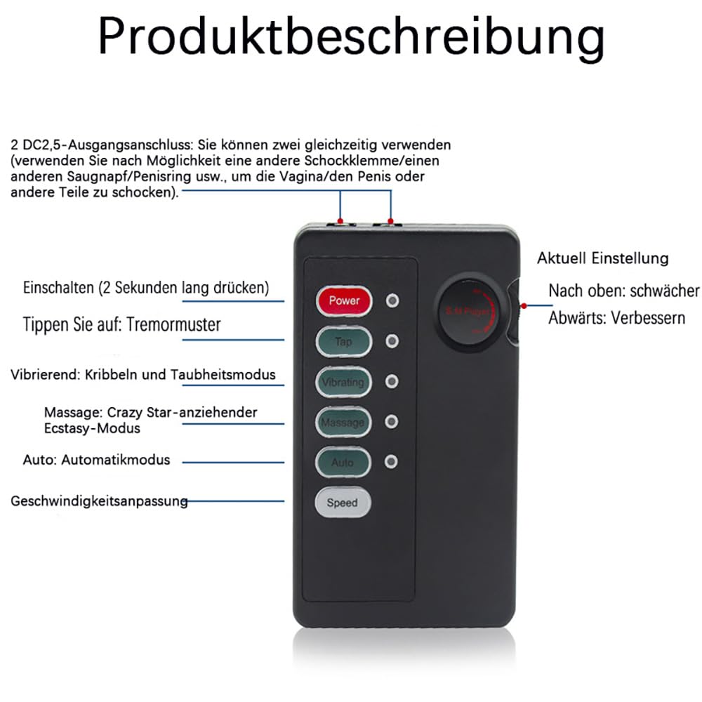 Kit d'électrostimulation sexuelle pour homme - Sondes urétrales électriques avec anneaux péniens - Dilatateurs urétraux - Longueur : 250 mm - Diamètre : 4/5/6/7/8 mm