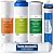 iSpring F5-75 Reverse Osmosis Replacement Water Filter Pack Set for 5-Stage System with 75 GPD RO Membrane, Stage 1 to 5