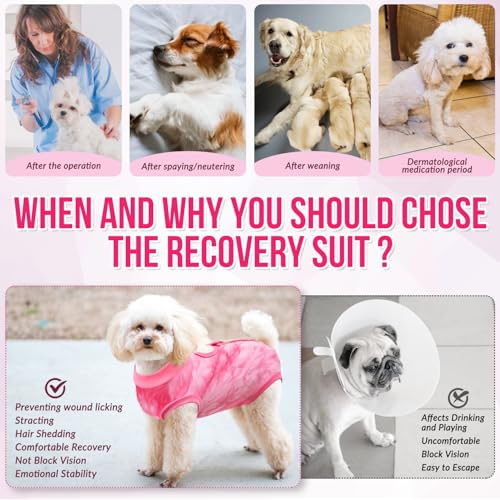 Image of Lukovee Recovery Suit for Dogs, Onesie Spay Neuter Surgery Suit Female Male