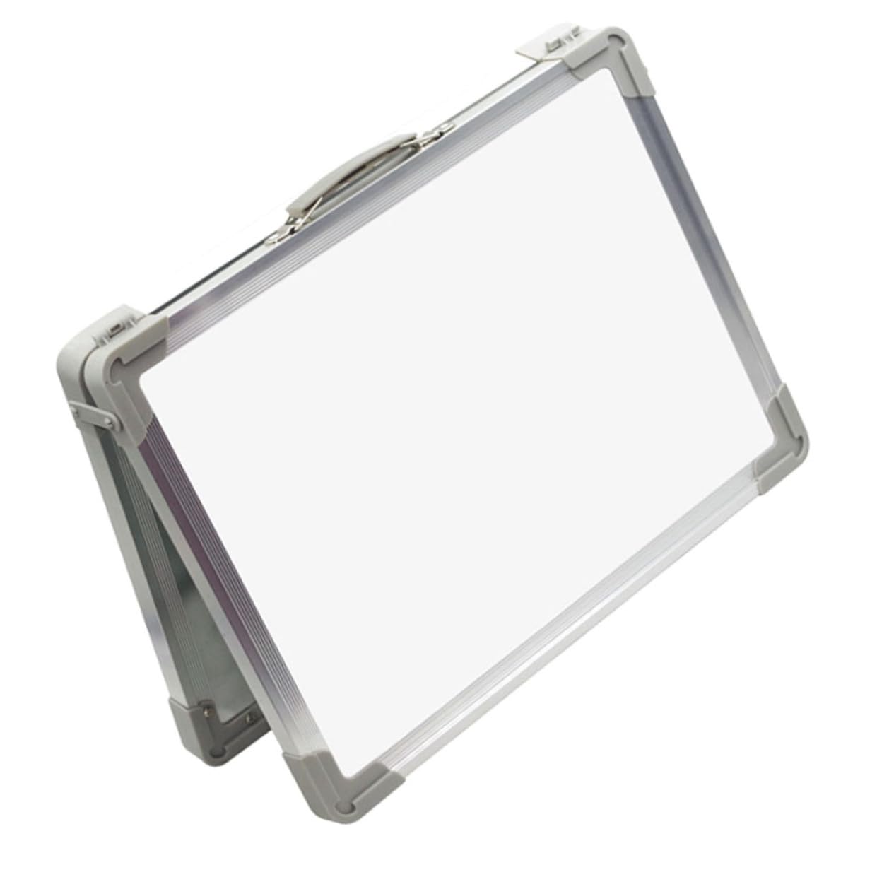 MAGICLULU Lavagna Magnetica Pieghevole Bifacciale da Tavolo Lavagnetta Portatile con Supporto Stabile per Scuola Ufficio e Casa per Scrivere e Disegnare