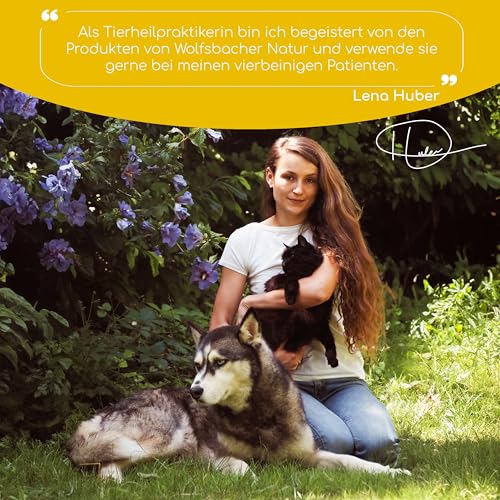 Bio Nachtkerzenöl für Hunde und Katzen, 100ml kaltgepresstes Fellöl 100% Bio aus Deutschland - reich an Omega 3 & 6, Barf Öl, DE-ÖKO-060