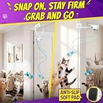 Interactive Cat Toys for Indoor Cats: Automatic Flying Bird Feather Wand Chase Exercise Enrichment Stimulation, USB Rechargeable Durable Safe Hanging Toy for Bored Kittens Adult Multi Cat Households - Image 5