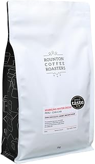 1kg DECAF COFFEE BEANS | Rounton Coffee Roasters | Chemical Free Sparkling Water Decaffeinated Coffee Beans | Freshly Roasted Decaf Coffee Beans | Strong Espresso Coffee | Specialty Coffee Bags