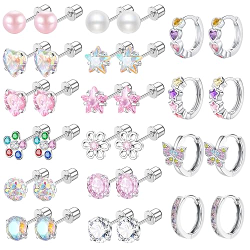 NEWITIN Girls Watch Jewelry Set Unicorn Necklaces Rings Bracelets Clip on Earrings Multifunctional Digital Sport Alarm Stopwatch 3D Waterproof Unicorn Watch for Girls 3-10 Years Old Kids