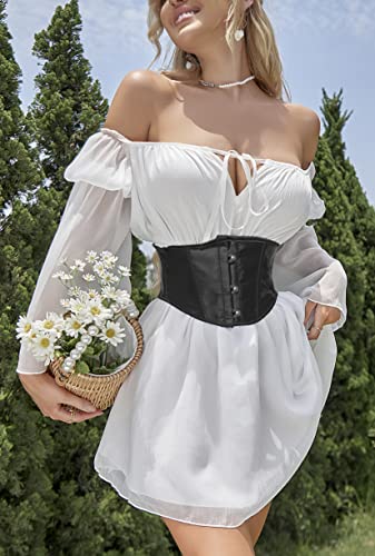 Image of Alivila.Y Fashion Womens Sexy Satin Vintage Underbust Waist Training Corset Bustier